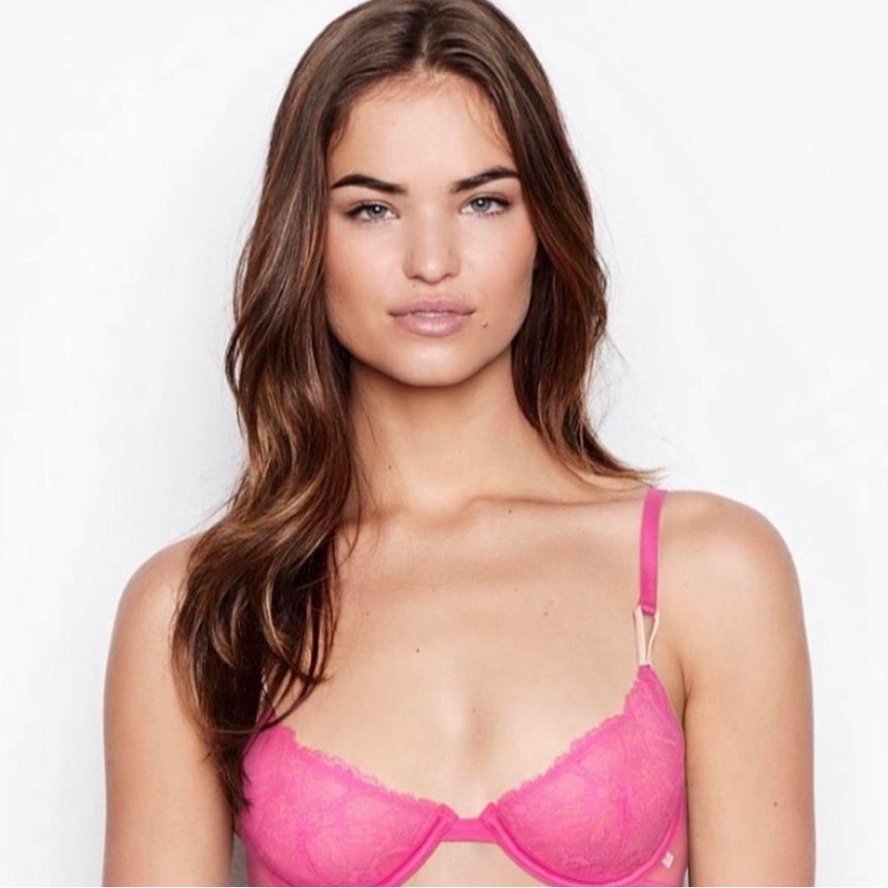 victoria secret lace demi bra (unlined, 34DDD)